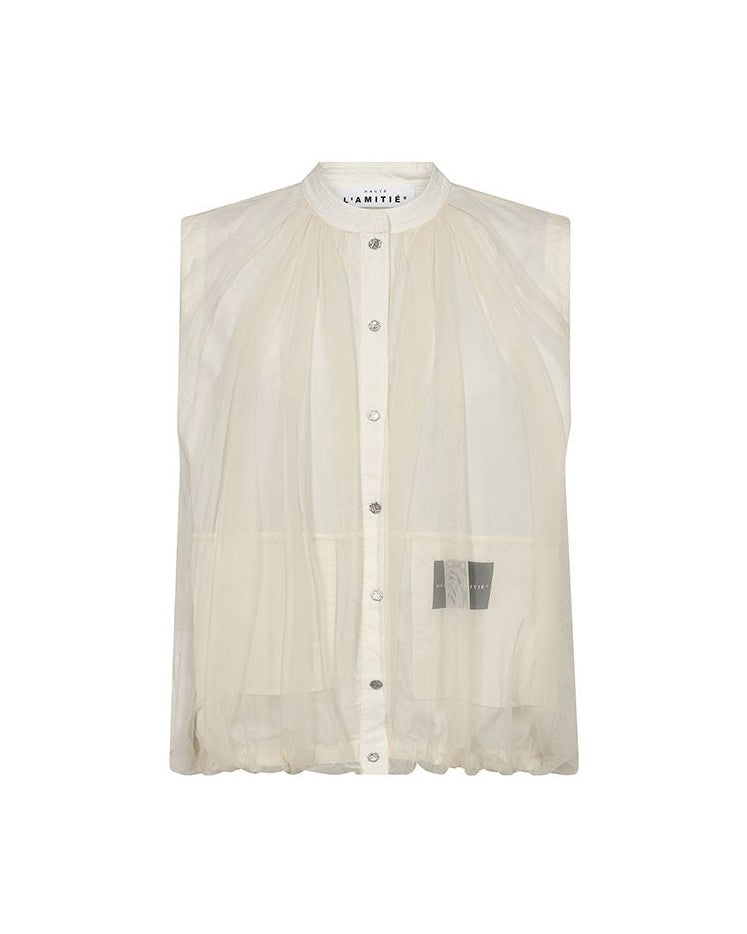 Haute L'amitie Ballet Logo Tech Vest - Almond