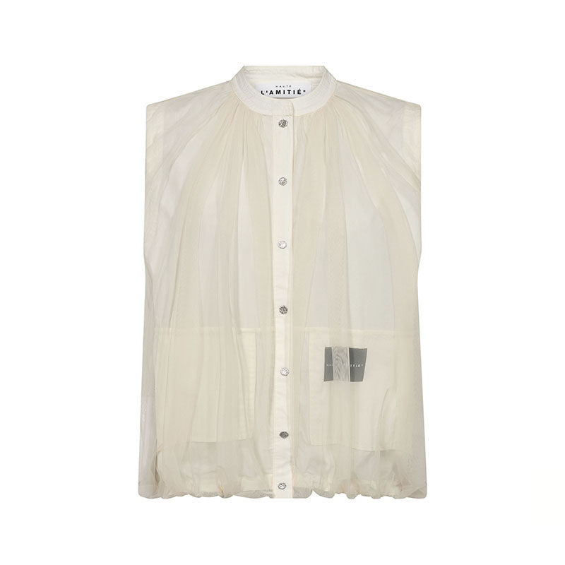 Haute L'amitie Ballet Logo Tech Vest - Almond