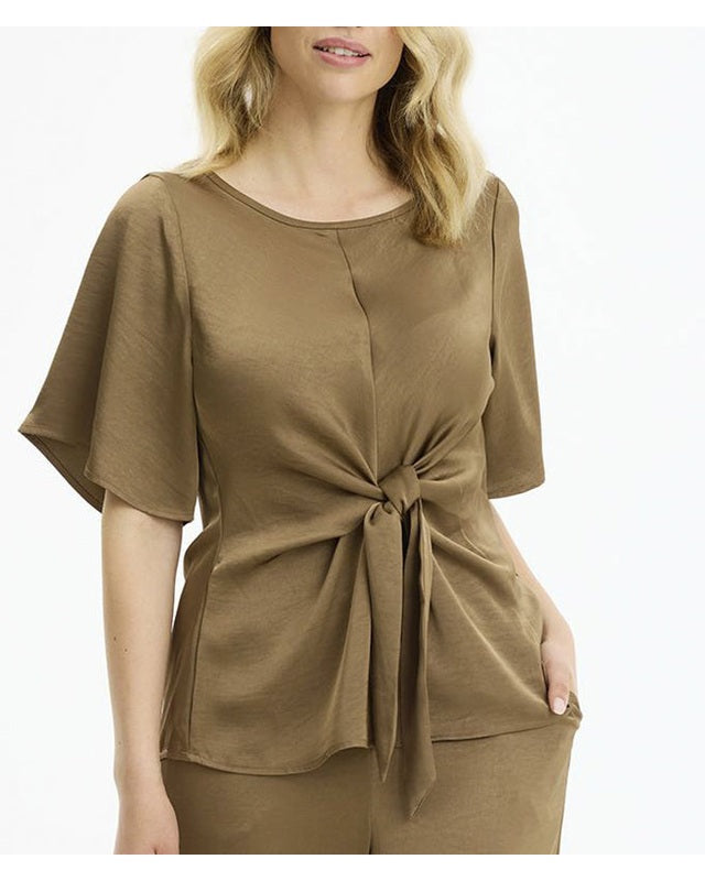 In Front Faye Bluse - Brown
