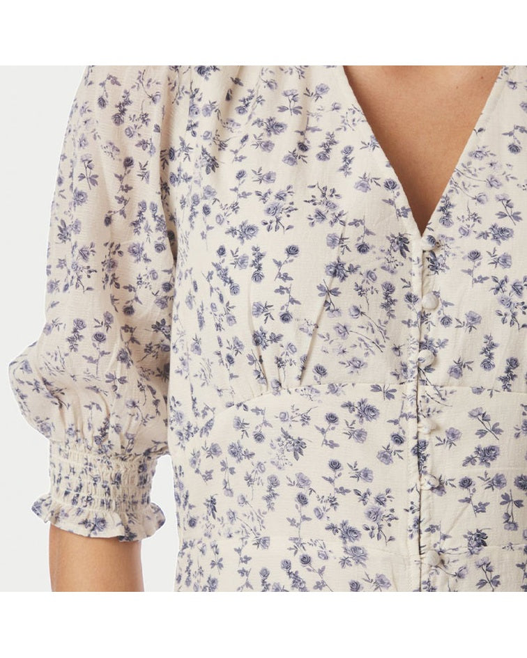Neo Noir Valley Structure Flower Kjole - Off White