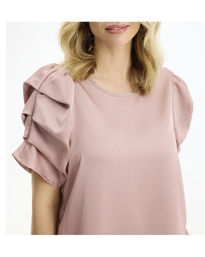 In Front Alexandra Bluse - Rose