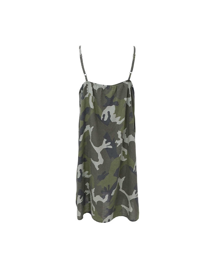 Black Colour BCMinna Stropkjole - Camuflage