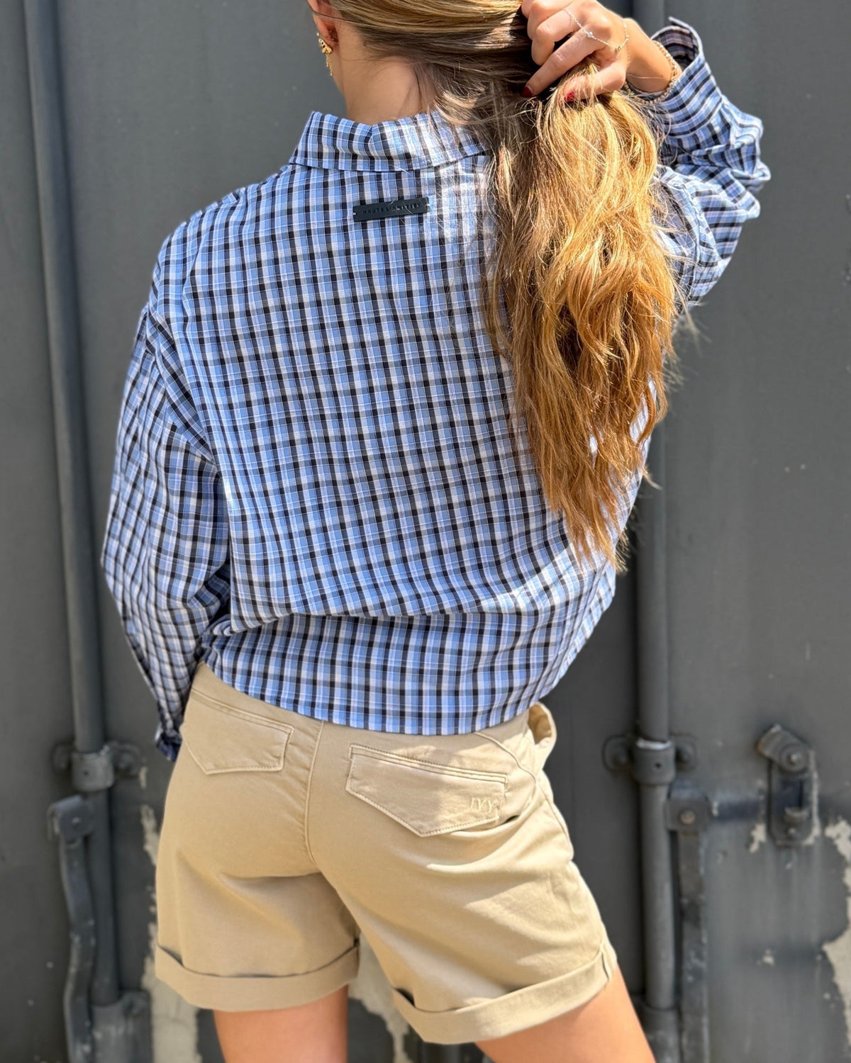 Haute L'amitie Isolde Check Skjorte - Blue Check