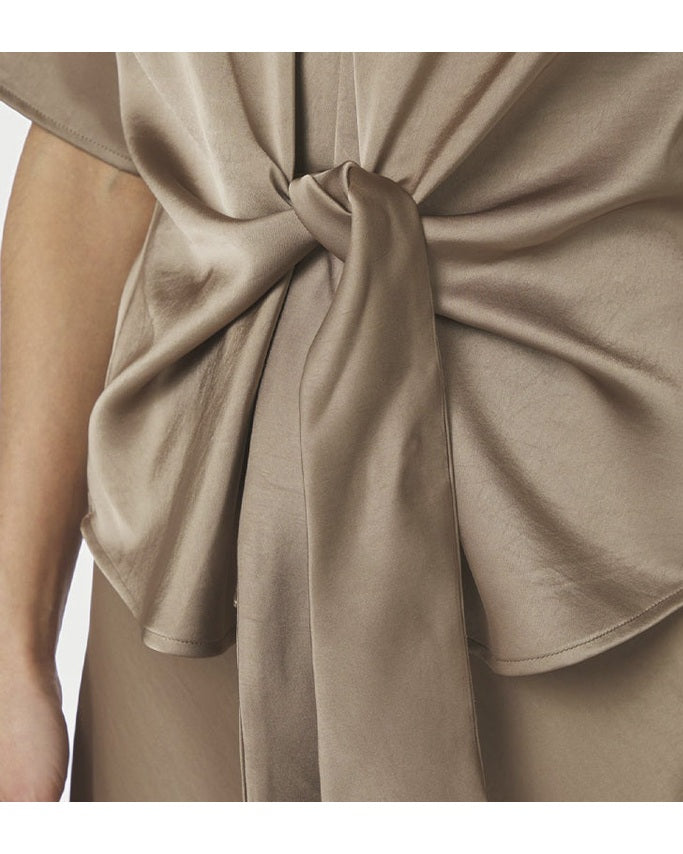 Neo Noir Casadia Bluse - Dark Taupe
