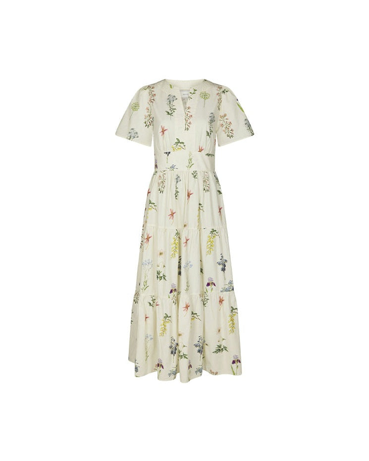 Neo Noir Gardena Flower Kjole - Off-white