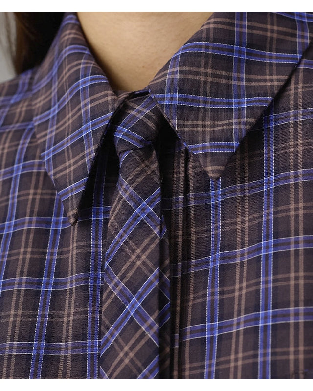 Love & Divine Love1645 Skjorte - Brown Check