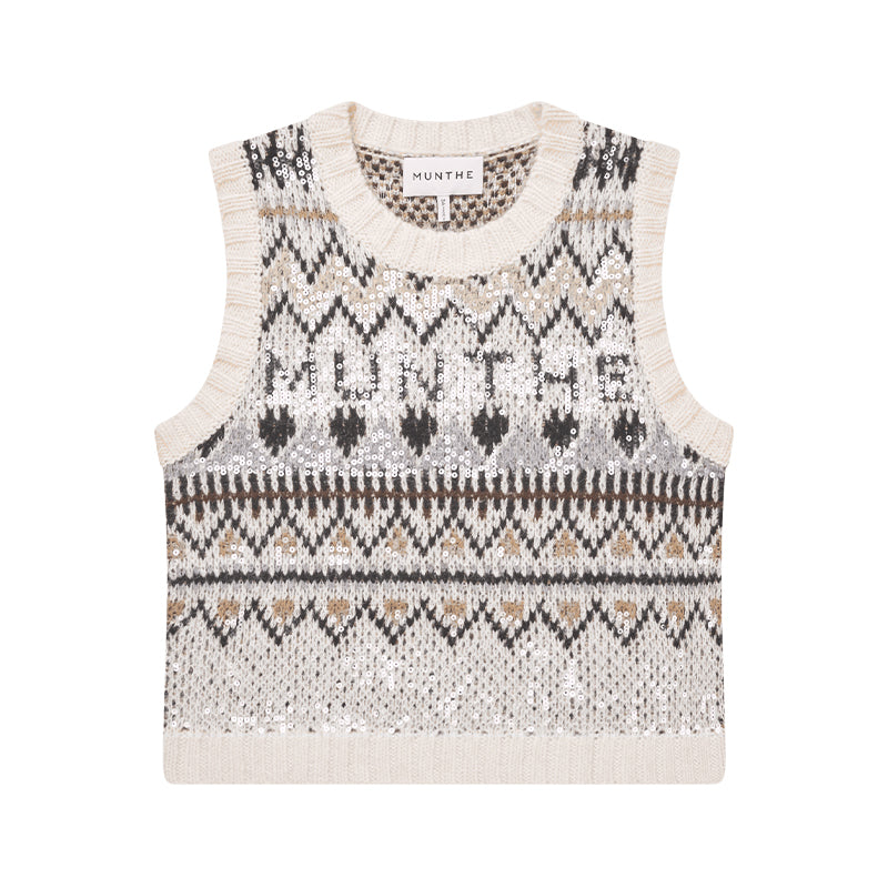 Munthe Vitaism Vest - Mixcreme