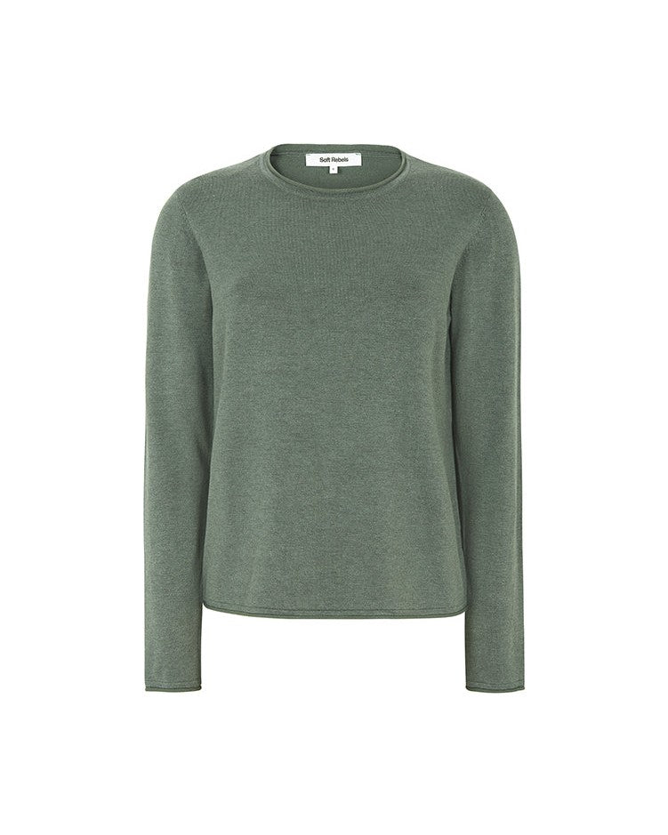 Soft Rebels SRMarla o-neck Pullover - Balsam Green