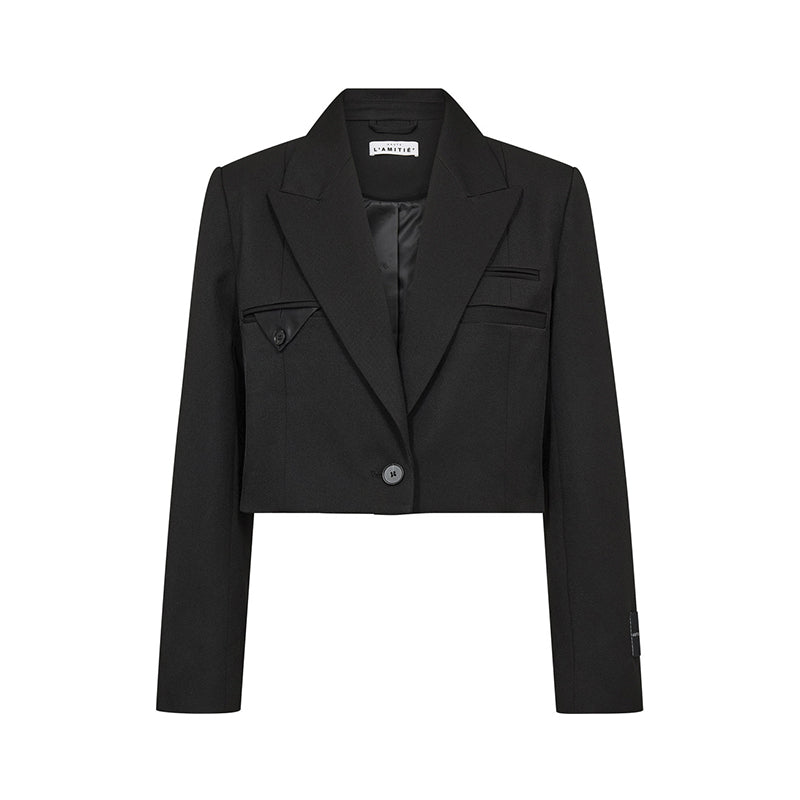 Haute L'amitie Premiere Crop Strap Blazer