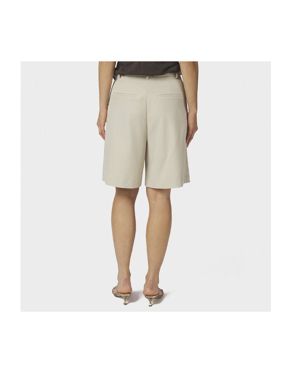 Neo Noir Nika Structure Shorts - Creme