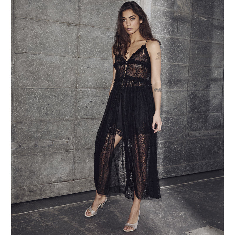 Haute L'amitie New Lace Tie Kjole