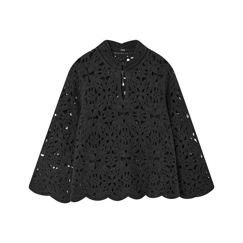 Gustav Lorina Lace Bluse - Black