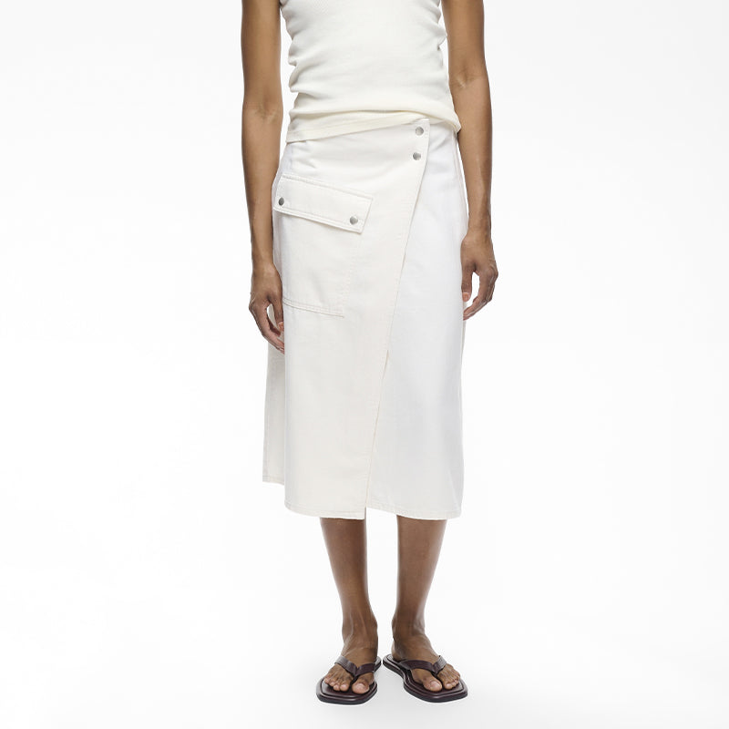 InWear GladsyIW Denim Wrap Nederdel - Ecru