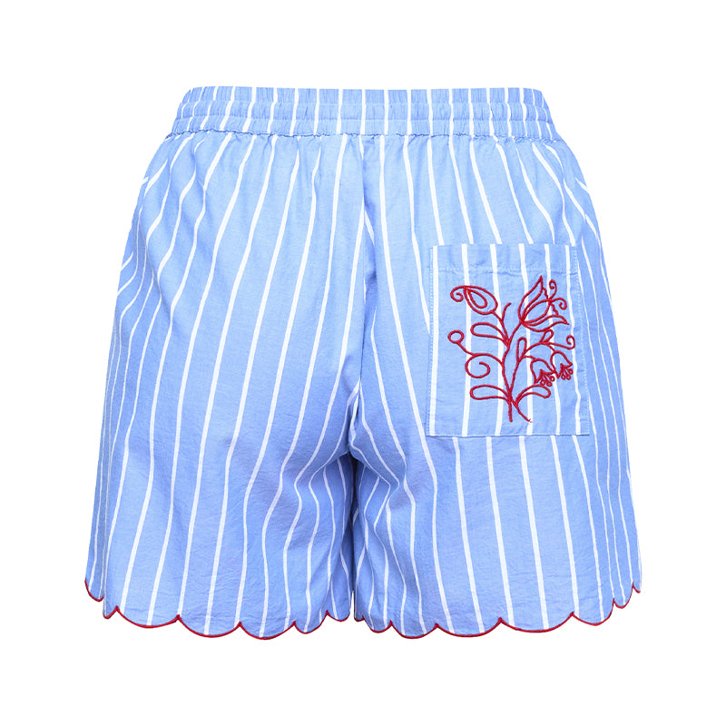 Sisters Point Ella-sho19 Shorts - Blue Stripes