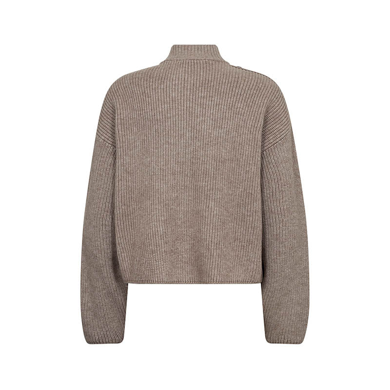 Co'couture RowCC Utility Cardigan - Mink