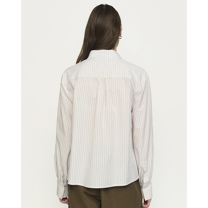 Soft Rebels SRVeronica Volume Skjorte - Stripe Burnished Lil