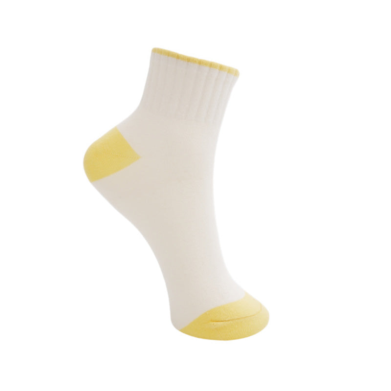 Black Colour Lexie Anclet Strømper - LT. Yellow