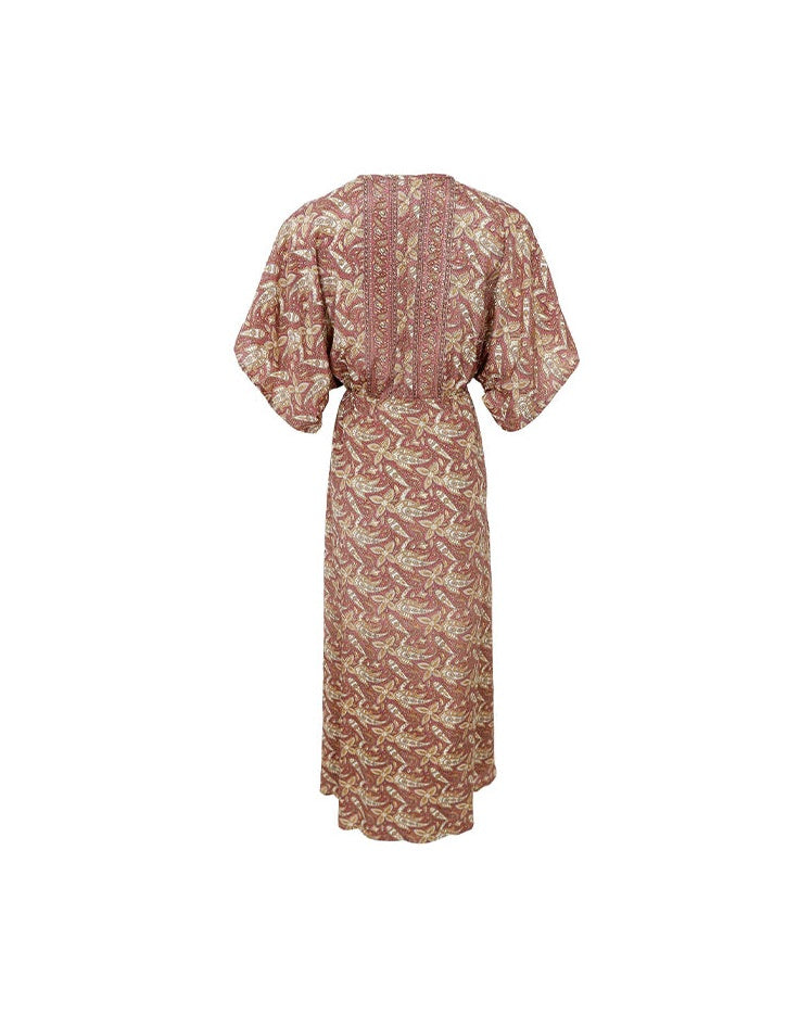 Black Colour BCLuna Long V-neck Kjole - Glory Rose