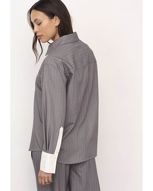Co'couture PennyCC Pin Skjorte - Mid Grey