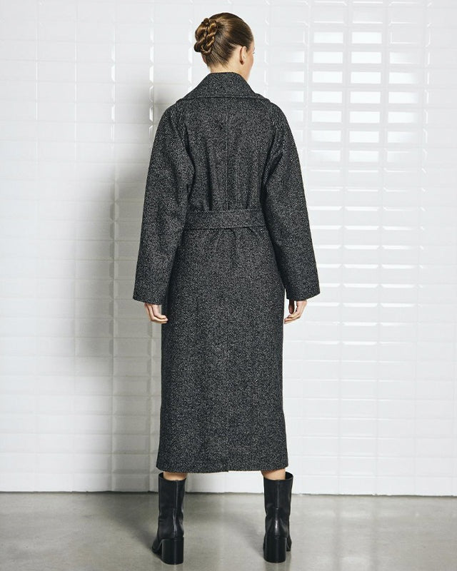 Withblack Brooklyn Herringbone Jakke - Black