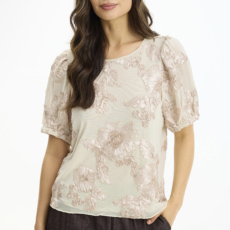 In Front Cadeau Bluse - Champagne