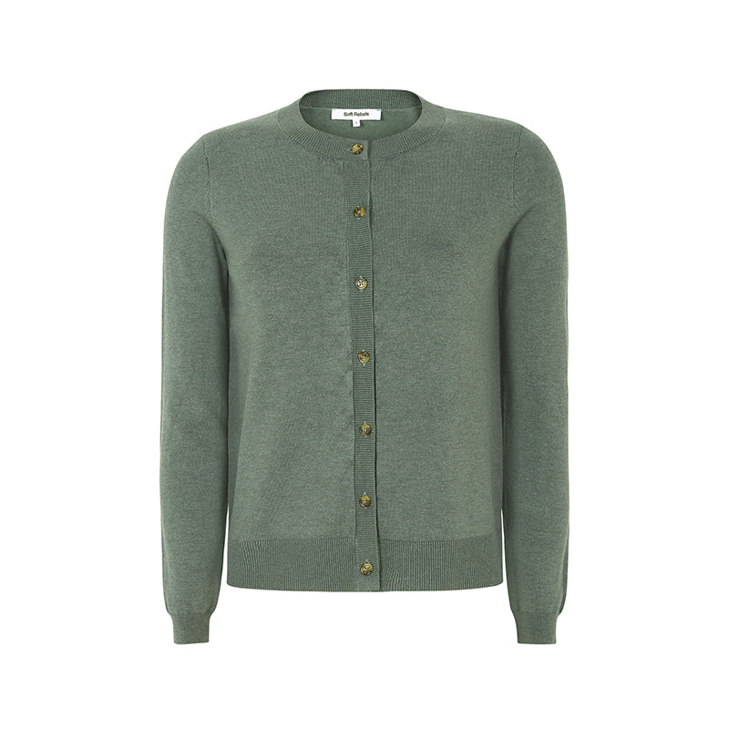 Soft Rebels SRMarla Strik Cardigan - Balsam Green
