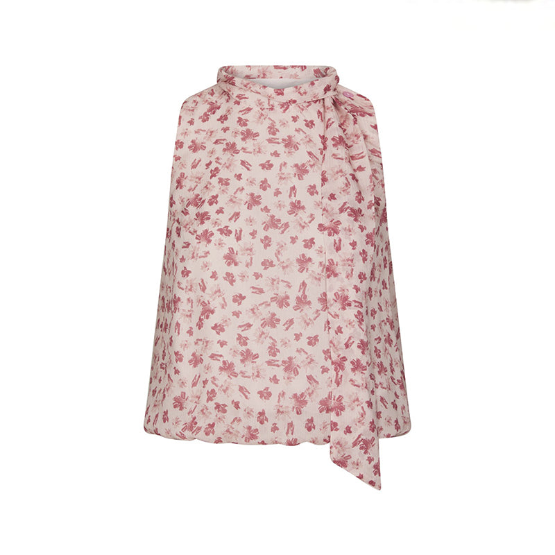 Neo Noir Veda Flower Top - Dusty Rose