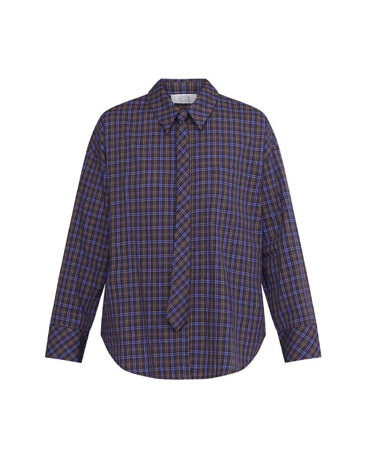 Love & Divine Love1645 Skjorte - Brown Check