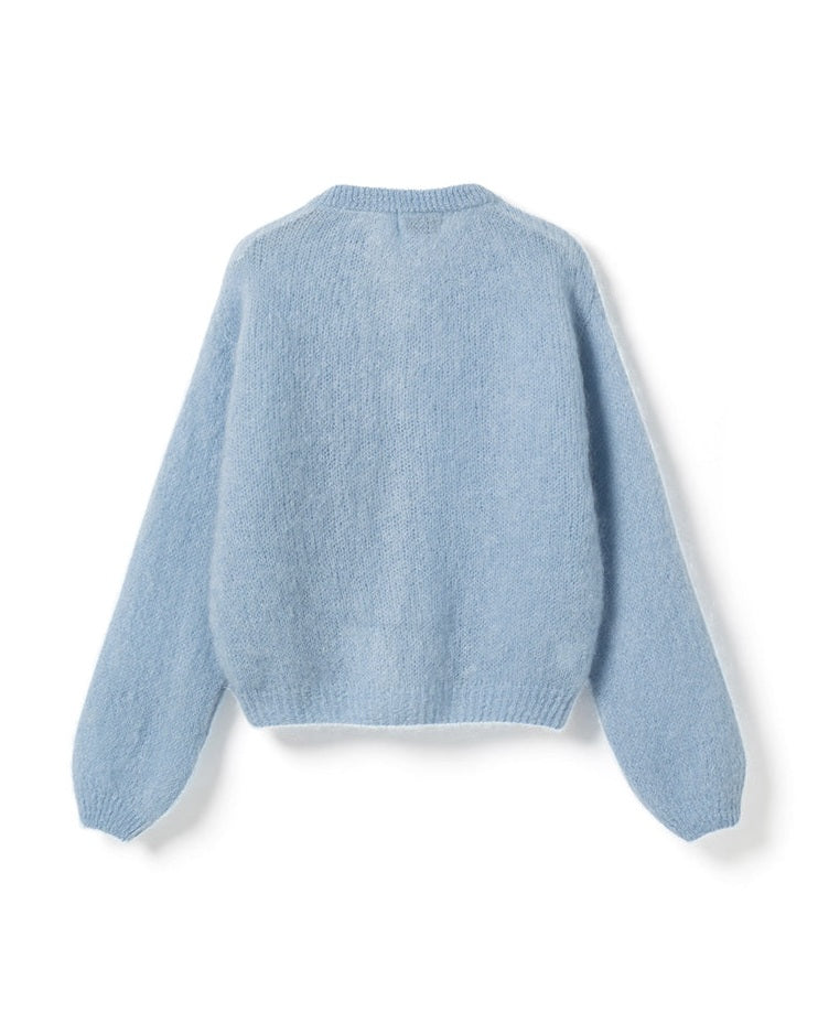 Noella N-Kae Mohair Cardigan - Baby Blue