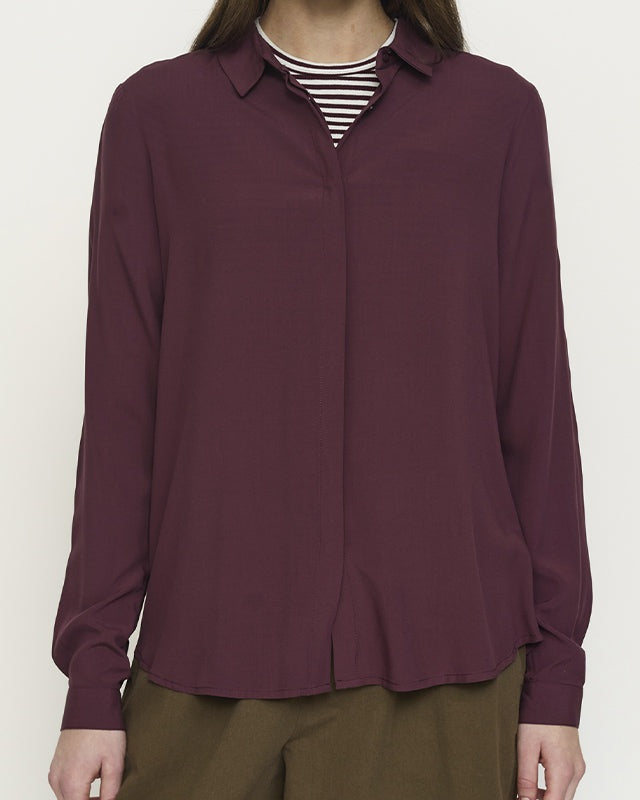 Soft Rebels SRFreedom LS Skjorte - Vinyard Wine