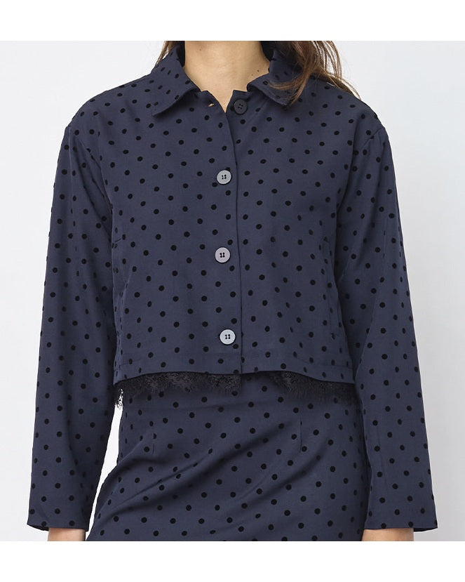 Sisters Point Veppa-bl Blazer - Navy Dot