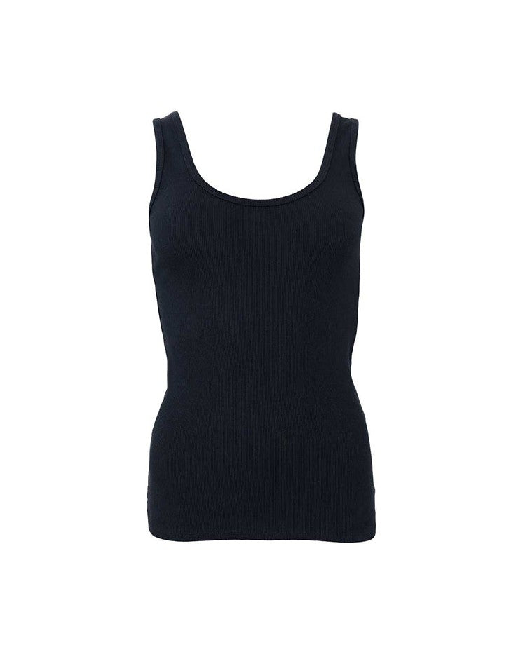 Black Colour BCVibs Rib Tanktop - Black