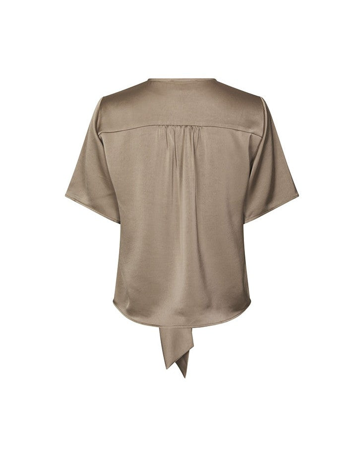 Neo Noir Casadia Bluse - Dark Taupe