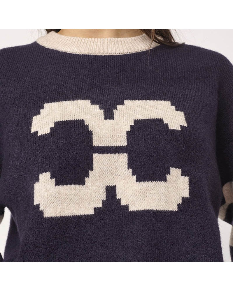 Co'couture RowCC Coco Logo Strik - Navy