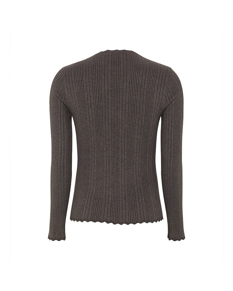 Soft Rebels SRMarla Lace Strik - Coffee Quartz Melang