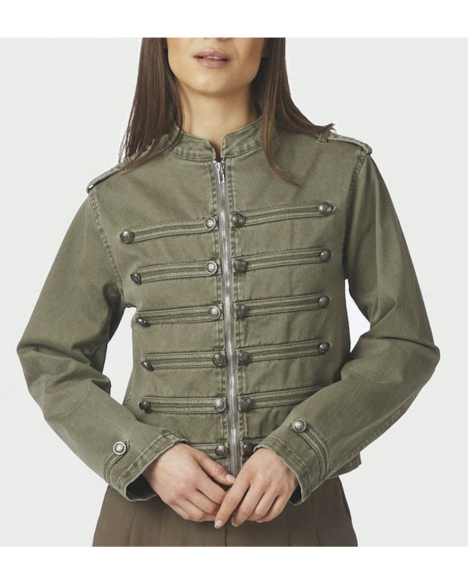 Neo Noir Sivena Denim Jakke - Army