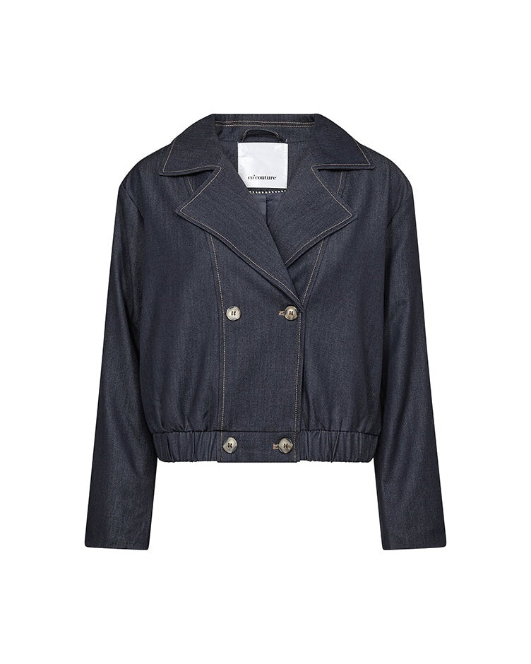 Co'couture TerryCC Double Breasted Blazer - Navy Denim