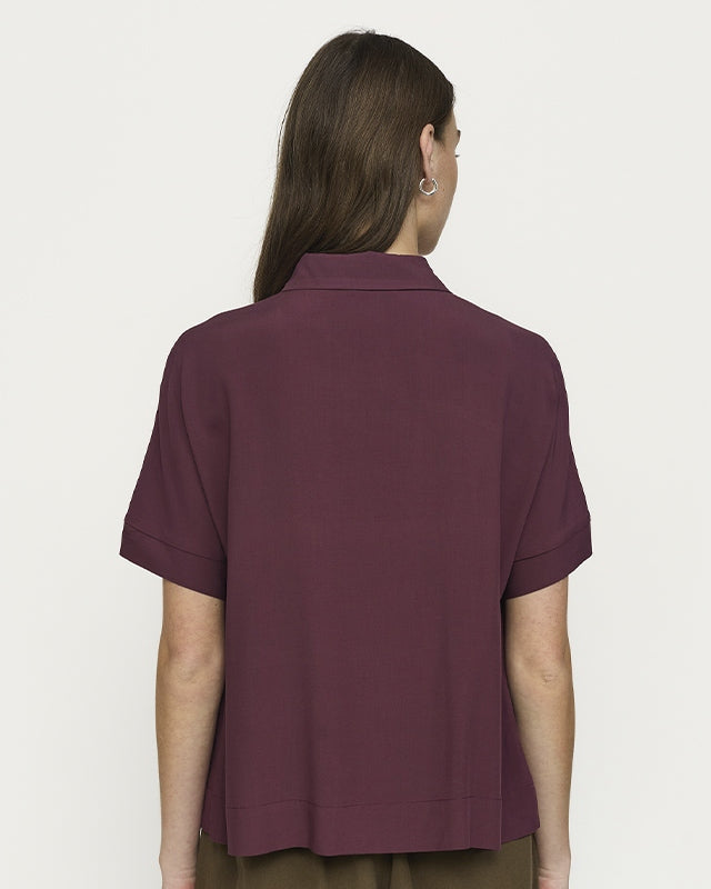 Soft Rebels SRFreedom ss Skjorte - Vinyard Wine