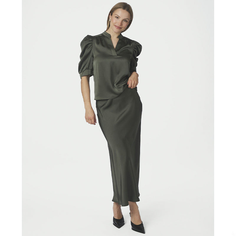 Neo Noir Bovary Nederdel - Deep Green