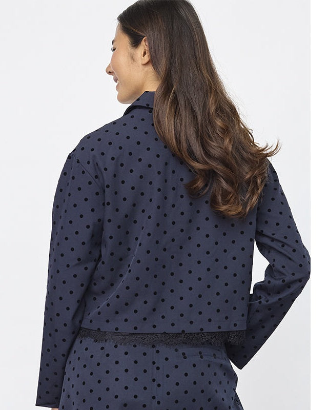 Sisters Point Veppa-bl Blazer - Navy Dot