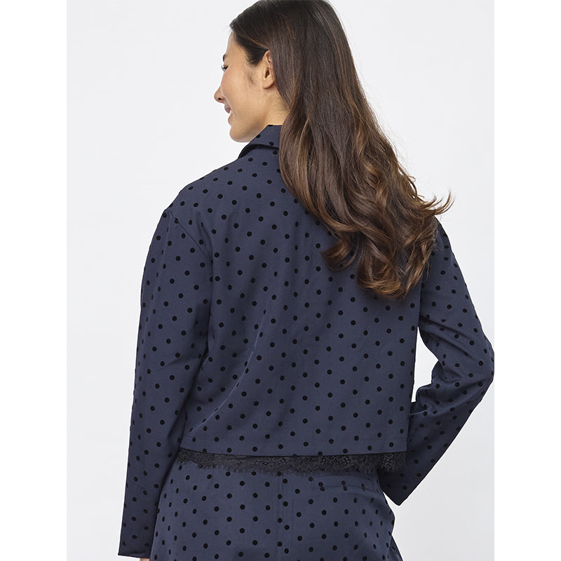 Sisters Point Veppa-bl Blazer - Navy Dot