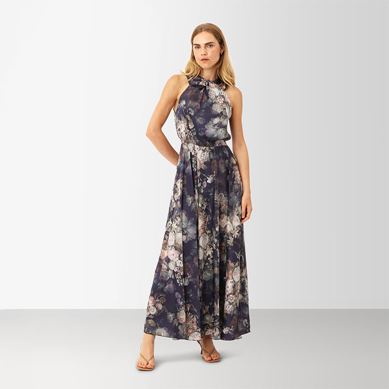 Karmamia Florence Kjole - Indigo Bloom