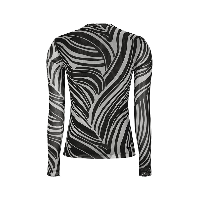Soft Rebels SRMaryam LS - Zebra Print