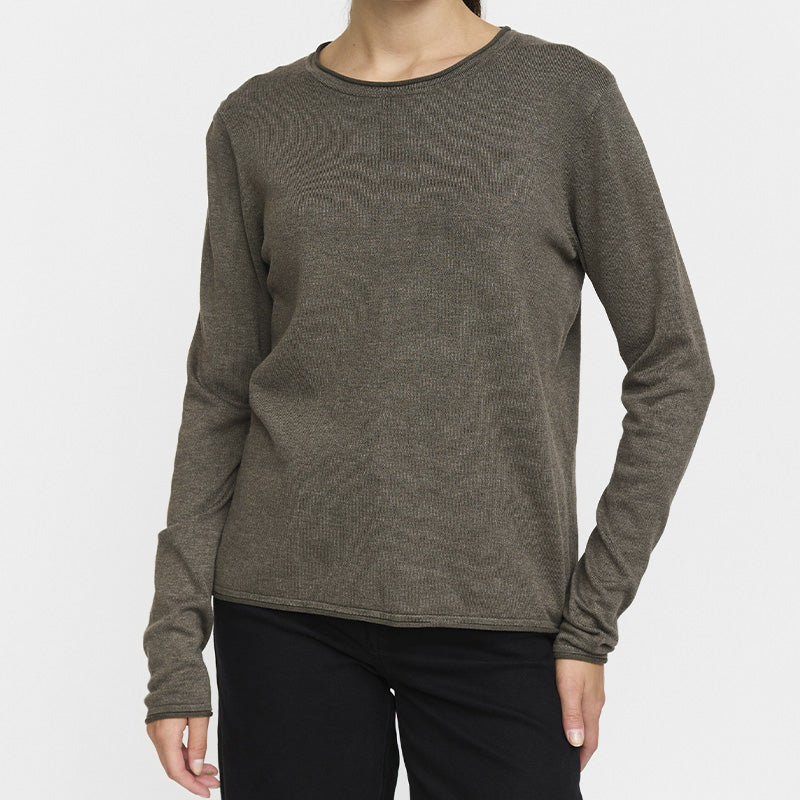Soft Rebels SRMarla o-neck Pullover - Canteen Melange