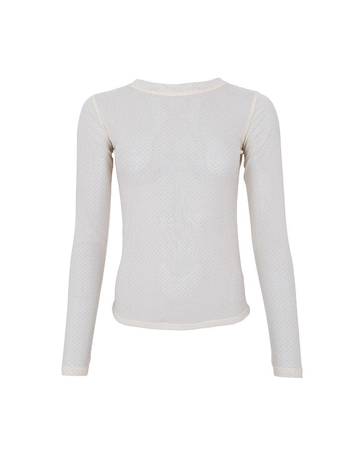 Black Colour BCJessie Mesh Bluse - Creme