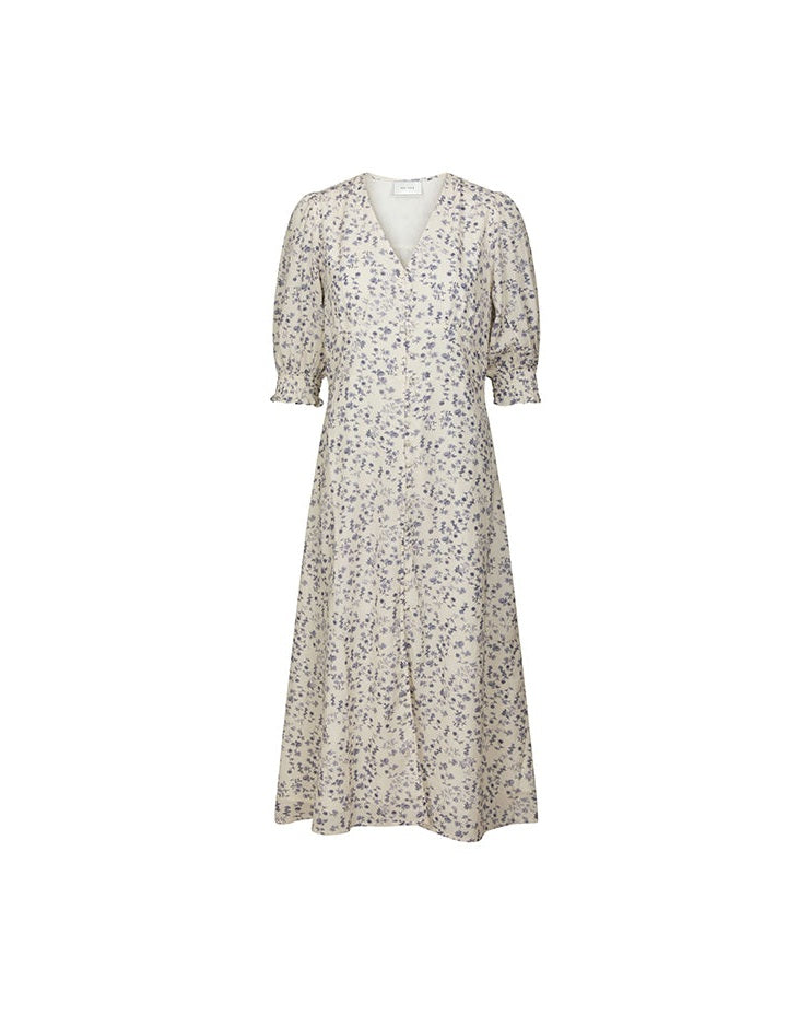 Neo Noir Valley Structure Flower Kjole - Off White