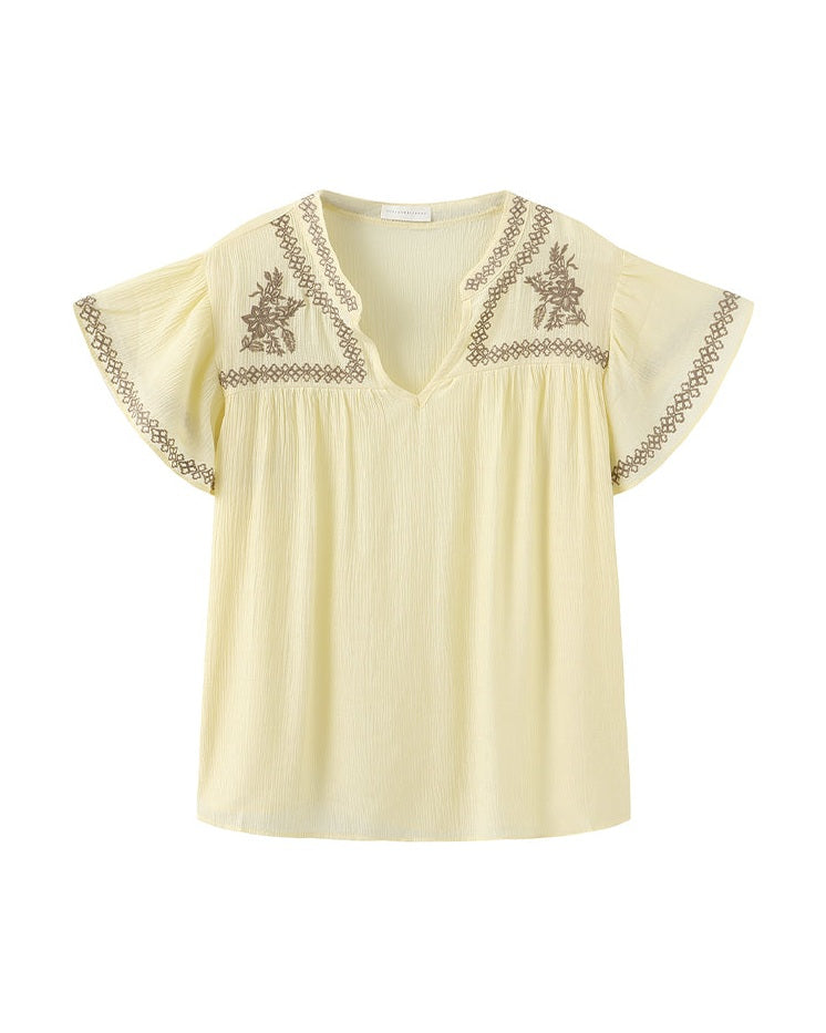 Luxzuz Vika Bluse - Soft Yellow