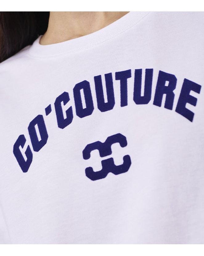 Co'couture ZengaCC O-neck T-shirt - White/ Blue