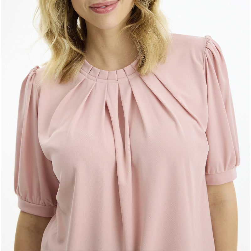 In Front Grazia Bluse - Dusty Rose