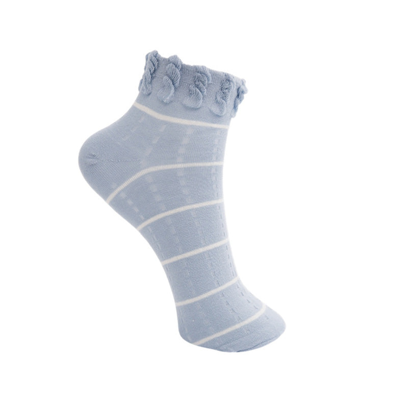Black Colour Perri Anclet Strømper - LT. Blue